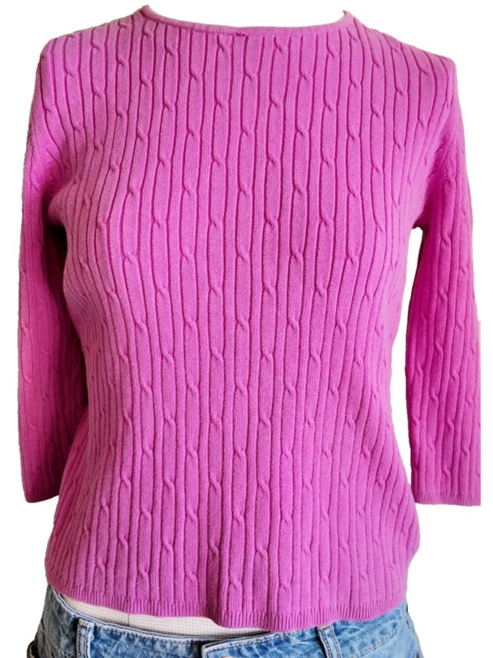 Alexandra Bartlett Sweater pink size small  Vintage READ
